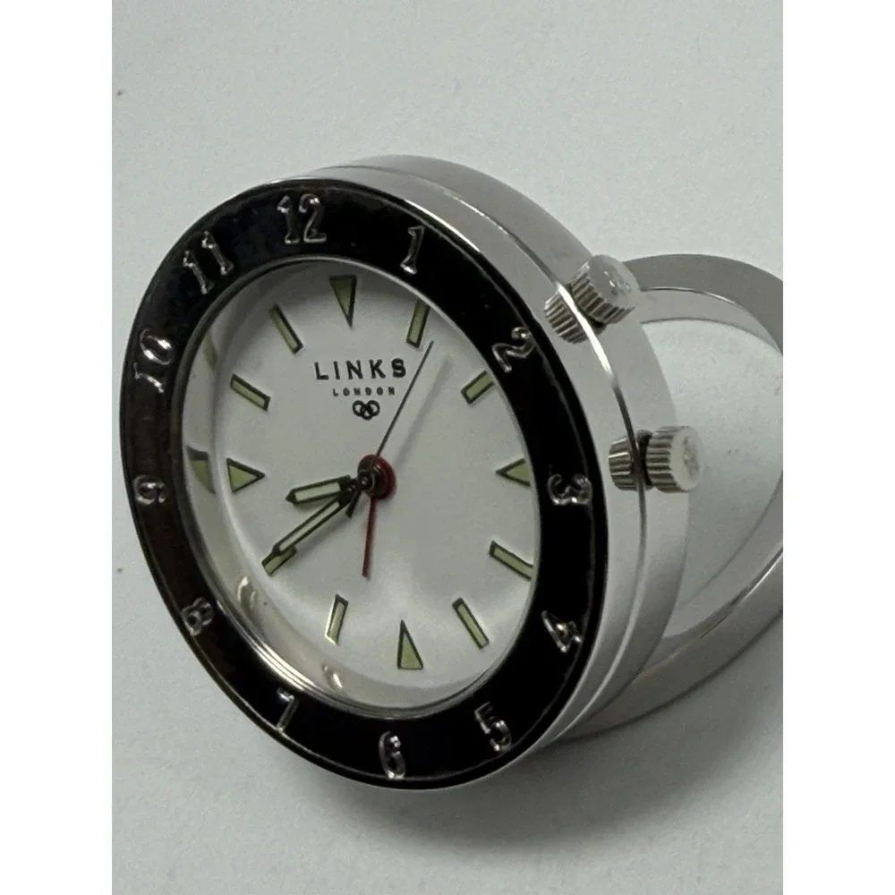 Links‎ Of London New Battery Travel Alarm Mini Desk Clock 40MM